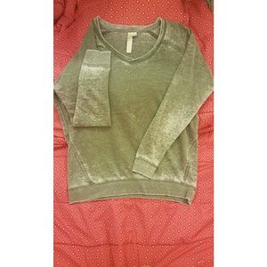 Comfy and Cozy Willow Green Lounge Sweater.